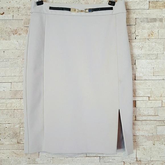 Express beige pencil skirt