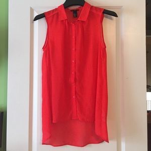 H&M Sleeveless, Sheer Blouse