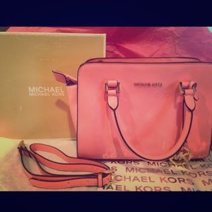 Pink Michael kors satchel purse
