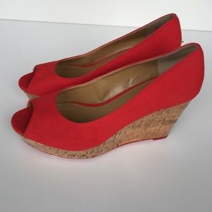 Nine West Open Toe Wedges.