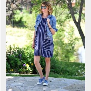 Old Navy striped shift dress