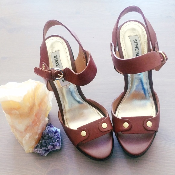 Steve Madden Shoes - Steve Madden Cognac Heels