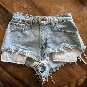 Vintage High Waisted Levi's Denim Shorts