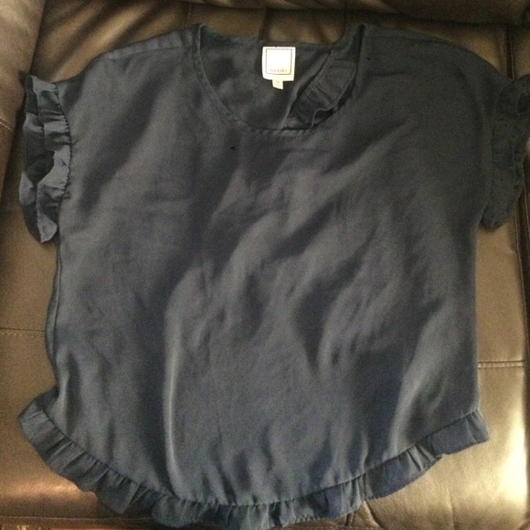 Navy Crop Top