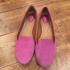 Fuchsia loafers size 10