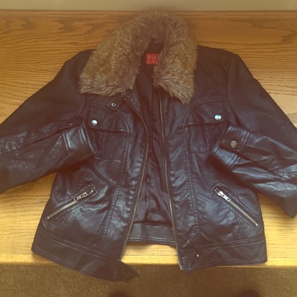 Elle Jackets & Blazers - Elle faux leather jacket