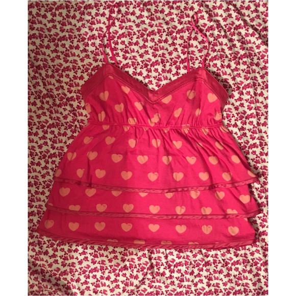 PINK Tiered Tank Top