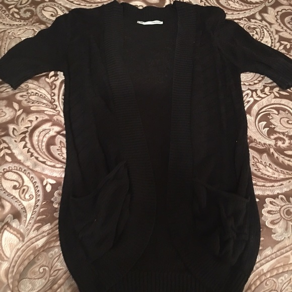 Black short sleeve  Maurice's cardigan