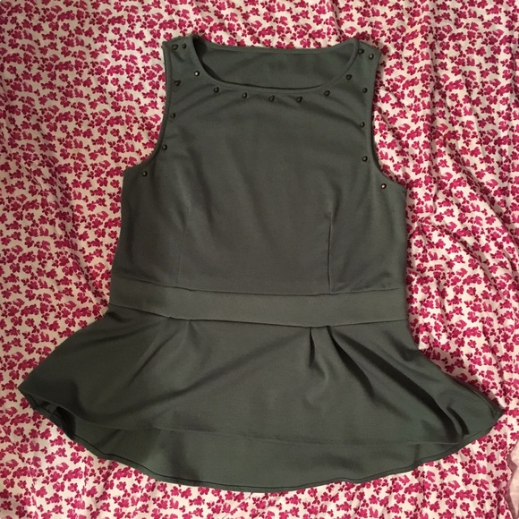 Hardware Peplum Top