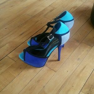 Blue High heels