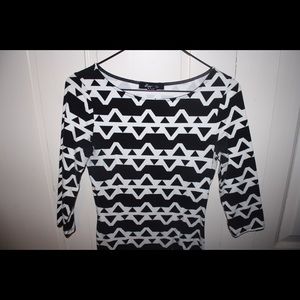 Black and white dress