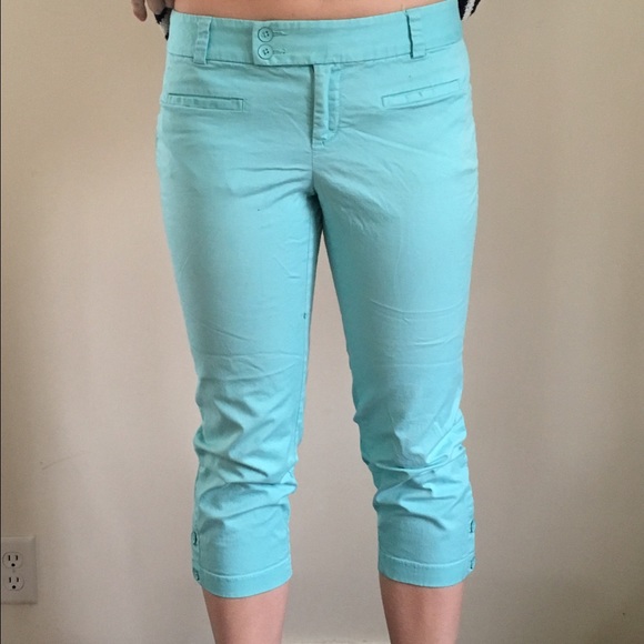 Loft Light Blue Cropped Pants