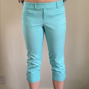Loft Light Blue Cropped Pants