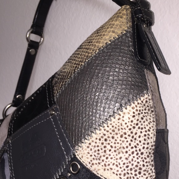Authentic Coach Patchwork Soho Hobo Pattern Bag - Picture 4 of 11