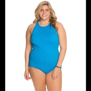 Blue Hi-Lo Swimsuit