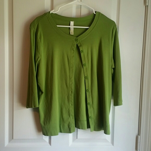 Olive green cardigan