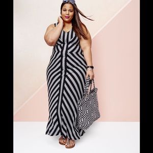 Striped Maxi Dress-4th holiday sale