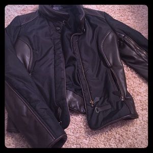 Coat, leather