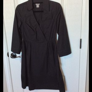 Belted Black Shirt Dress - Ann Taylor