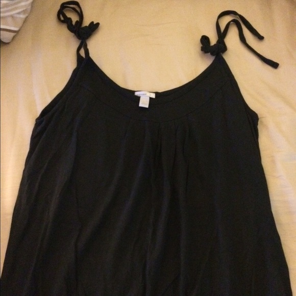 Black tie tank top