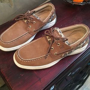 NEW cheetah Sperry Top-Sider shoes