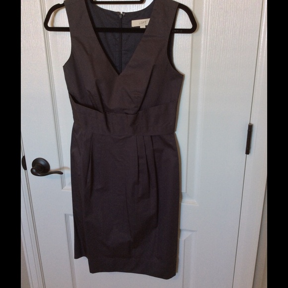 Charcoal Dress -LOFT