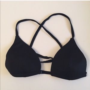 Black strappy asos swim top