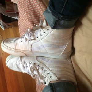 high top white vans