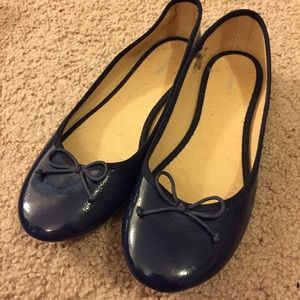 Navy Ballet Flats
