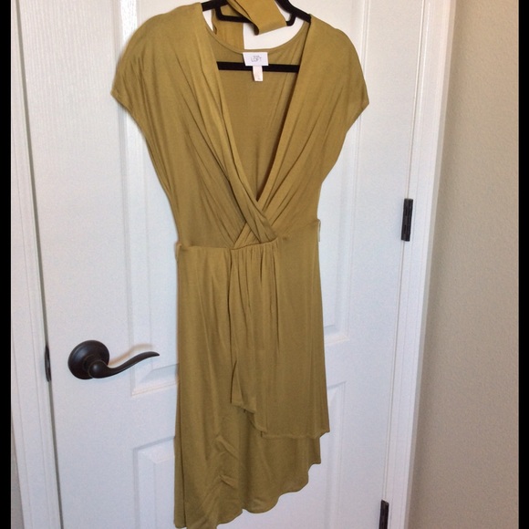 Belted Faux Wrap Dress - LOFT