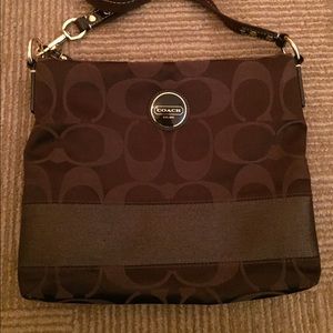 Coach chocolate purse