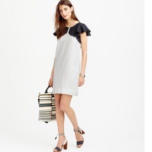 J Crew Linen Dip Dye Dress