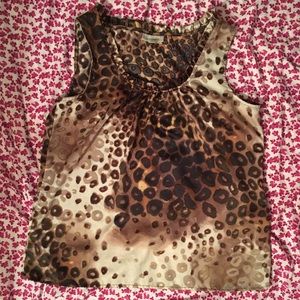 Dress barn Leopard Print Tank