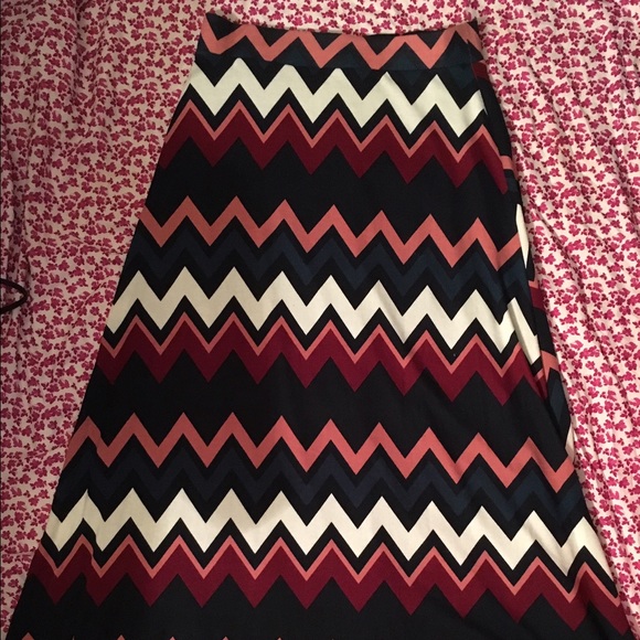 Riley and James Chevron Maxi skirt