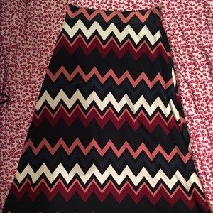 Riley and James Chevron Maxi skirt