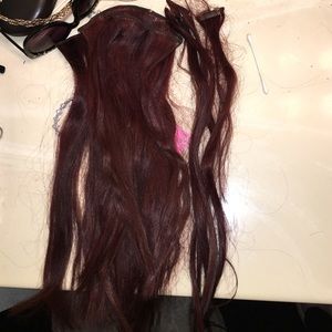 Clip in hair extensions