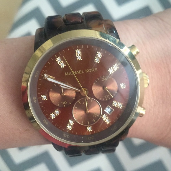 Michael Kors Tortoise Oversized Watch
