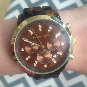 Michael Kors Tortoise Oversized Watch