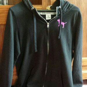 Black PINK Victoria's Secret zip up hoodie