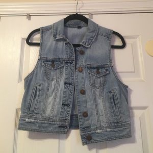 American eagle denim vest