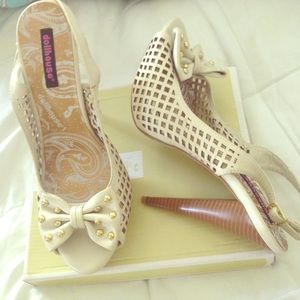 Dollhouse Mesh Slingback Open Toe SEXY!!  Heels.