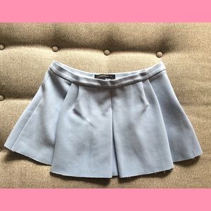 Baby blue mini skirt