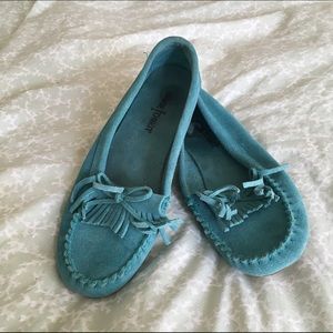 Turquoise Minnetonka Moccasin