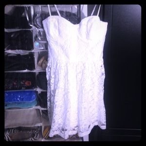 Abercrombie white lace dress