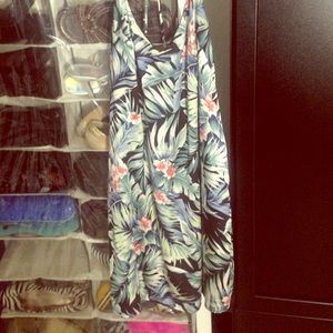Silk tropical dress