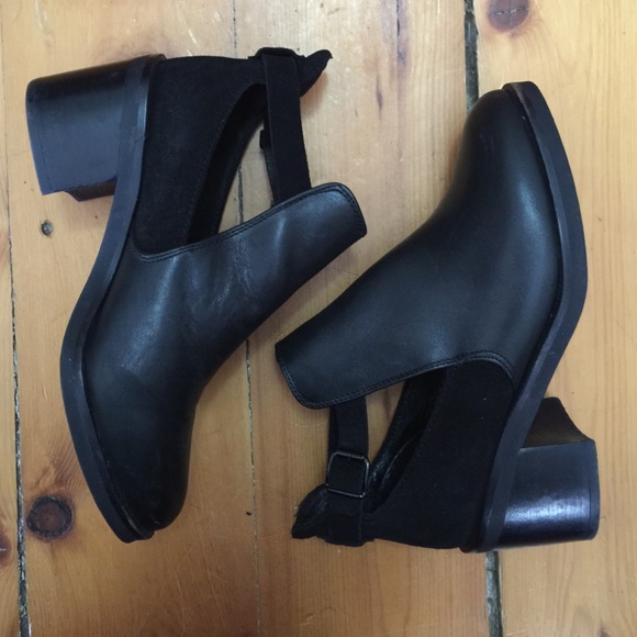 KG Kurt Geiger Black Cutout Booties