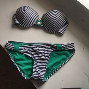 Striped bikini