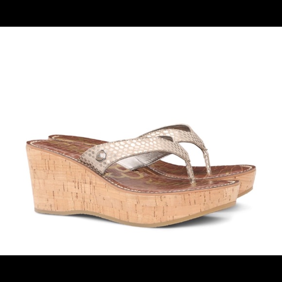 Sam Edelman Romy Wedge Flip Flops