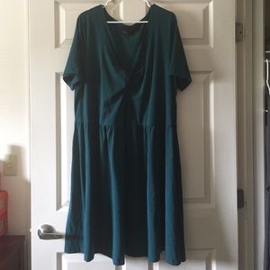 Teal Short Sleeve Dress