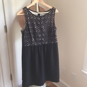 Loft LBD with lace bodice. Size8